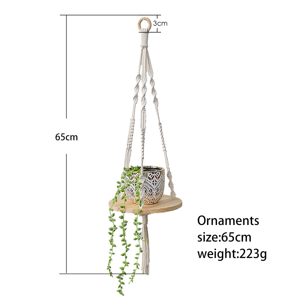 Hand-woven Tapestry Flower Pot Rack